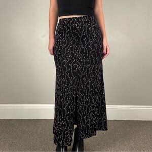 90s floral maxi skirt